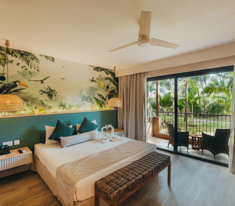 New bedroom garden Tamarina hotel